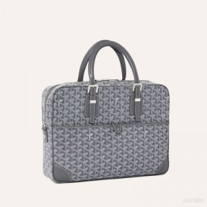 Goyard Ambassade MM Document Case Harmaat | KNZP9638