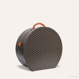 Goyard BOITE CHAPEAU Mustat Ruskea | IYUM0829