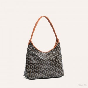 Goyard Bohème Hobo Bag Mustat Ruskea | TGZS4399