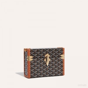 Goyard Cassette Trunk Bag Mustat Ruskea | JYVH2563