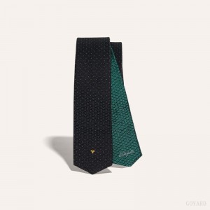 Goyard Eldredge Bicolore tie Mustat Vihreä | AXVY5372