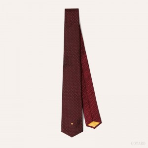 Goyard Eldredge Bicolore tie Tummanpunainen Punainen | UUSU1901