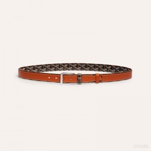 Goyard FREGATE BELT Mustat Ruskea | AHQI6823