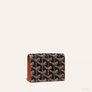 Goyard MALESHERBES CARD WALLET Mustat Ruskea | ZGOU6794