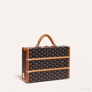 Goyard PALACE MM TRUNK BAG Mustat Ruskea | RMSZ8901