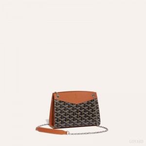 Goyard Rouette Structuré Mini Bag Mustat Ruskea | LYIG5535