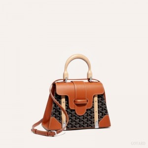 Goyard SAÏGON PM BAG Mustat Ruskea | NYWE4669