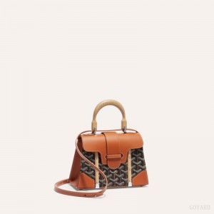 Goyard SAÏGON STRUCTURE MINI BAG Mustat Ruskea | NVKC7975