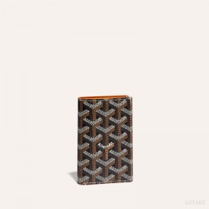 Goyard SAINT-PIERRE CARD WALLET Mustat Ruskea | MATH7111