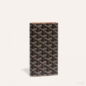 Goyard SAINT-ROCH WALLET Mustat Ruskea | UFAN9702