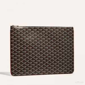 Goyard SENAT GM DOCUMENT CASE Mustat Ruskea | FOPQ7180