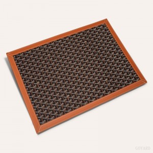 Goyard SOUS-MAIN DESK PAD Mustat Ruskea | HCYW0503