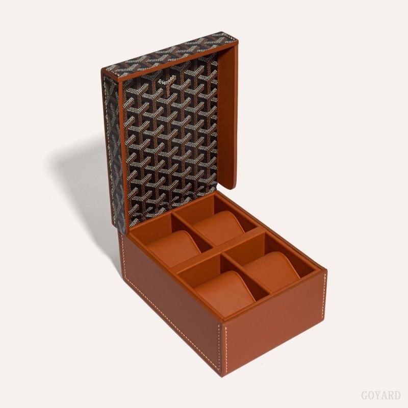 Goyard 4 WATCH CASE Mustat Ruskea | JOYR5834