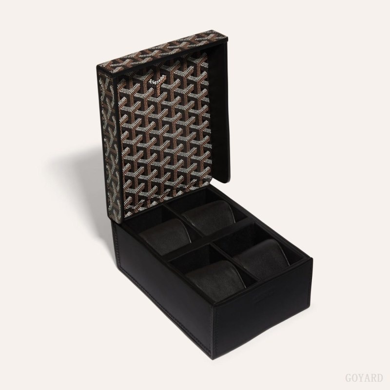 Goyard 4 WATCH CASE Mustat | HHDF2329