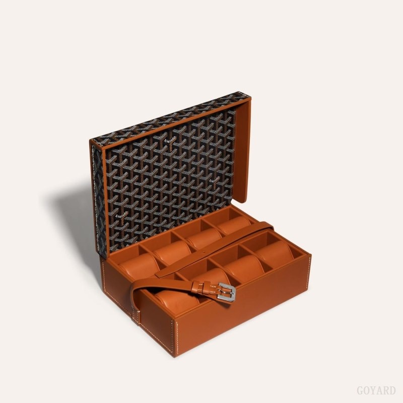 Goyard 8 WATCH CASE Mustat Ruskea | SEBQ7338