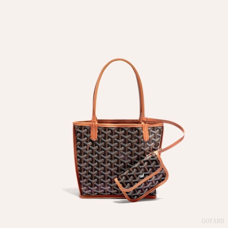 Goyard ANJOU MINI BAG Mustat Ruskea | RBNO0144