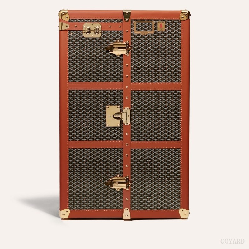 Goyard ARMOIRE TRUNK Mustat Ruskea | DAHX9174