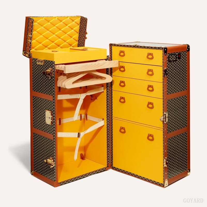 Goyard ARMOIRE TRUNK Mustat Ruskea | DAHX9174