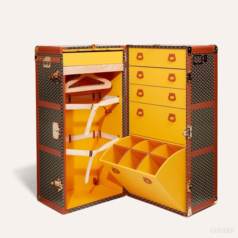 Goyard ARMOIRE TRUNK Mustat Ruskea | DAHX9174