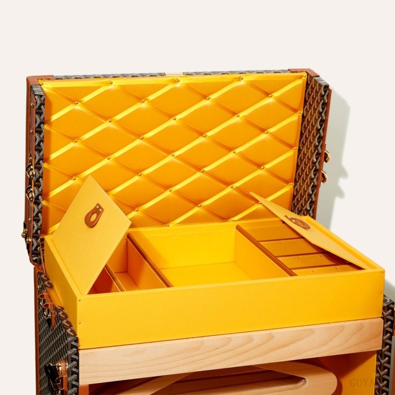 Goyard ARMOIRE TRUNK Mustat Ruskea | DAHX9174