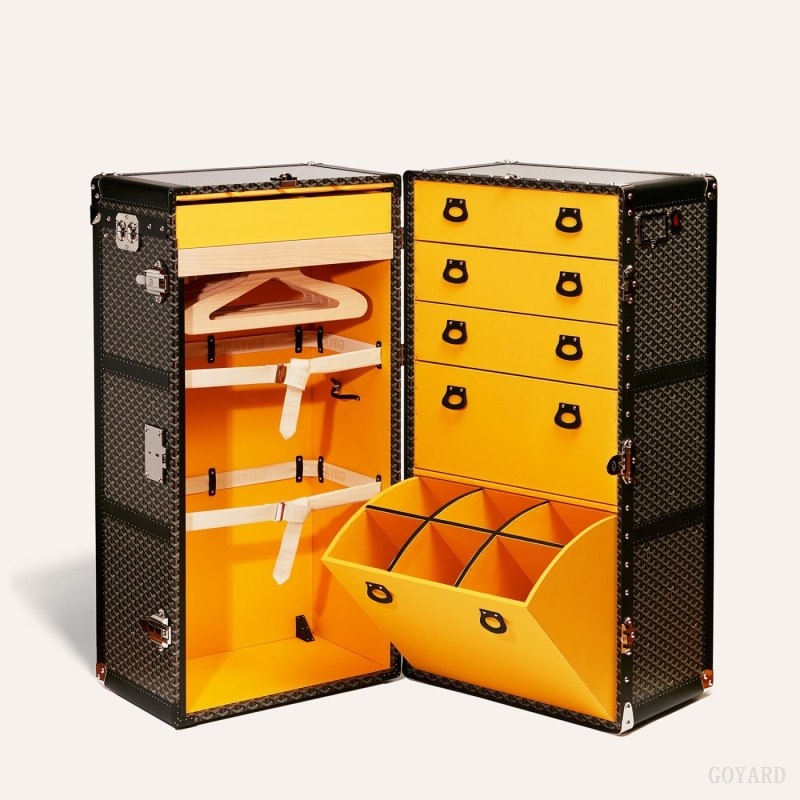 Goyard ARMOIRE TRUNK Mustat | KTRK4042