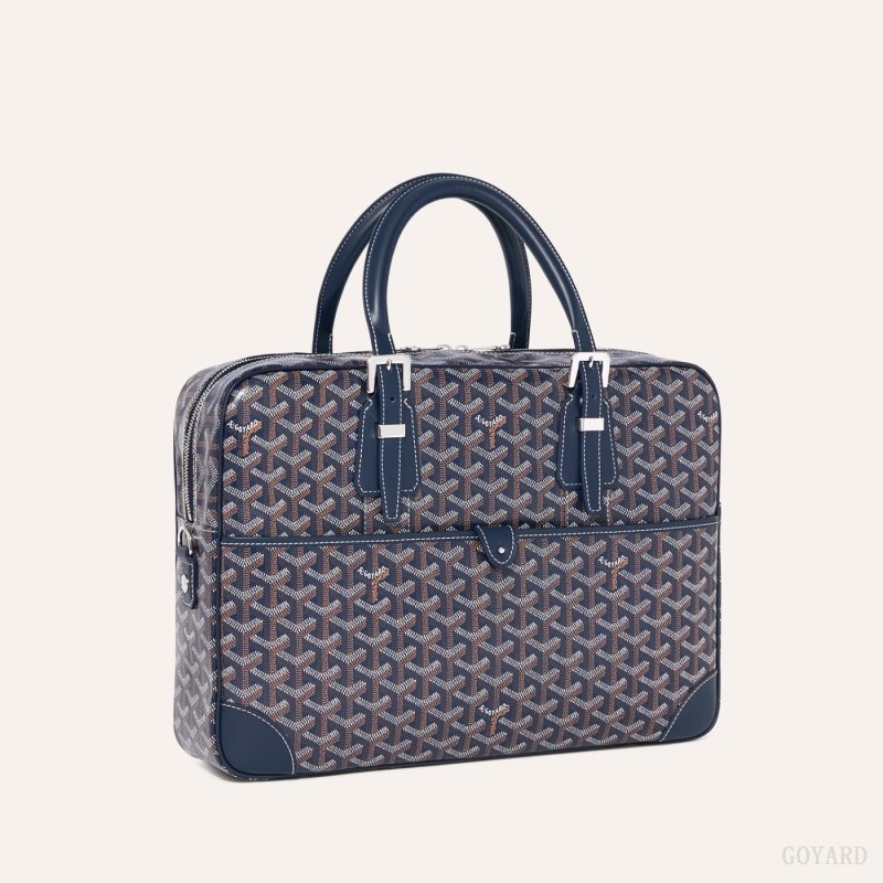 Goyard Ambassade MM Document Case Laivastonsininen Sininen | LISQ3788