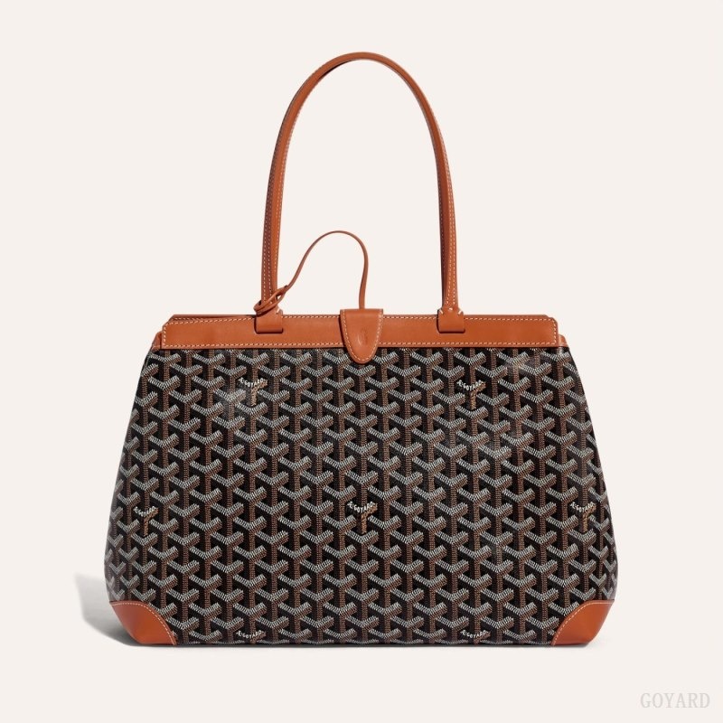 Goyard BELLECHASSE BIAUDE PM BAG Mustat Ruskea | OPJP4838