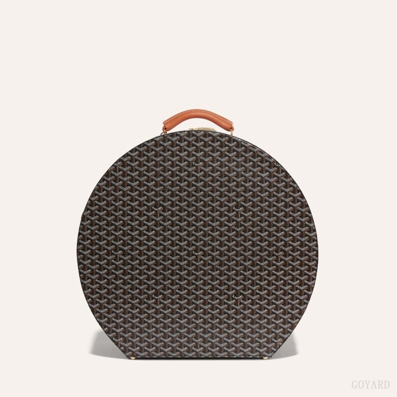 Goyard BOITE CHAPEAU Mustat Ruskea | IYUM0829