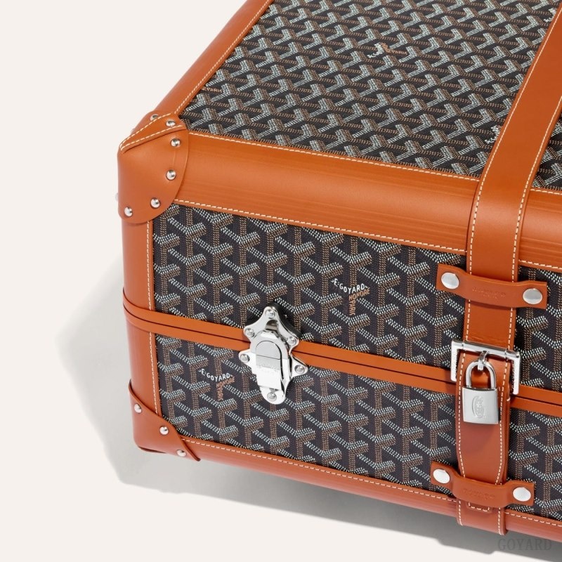 Goyard BOURGET PM TROLLEY CASE Mustat Ruskea | JSPA6162