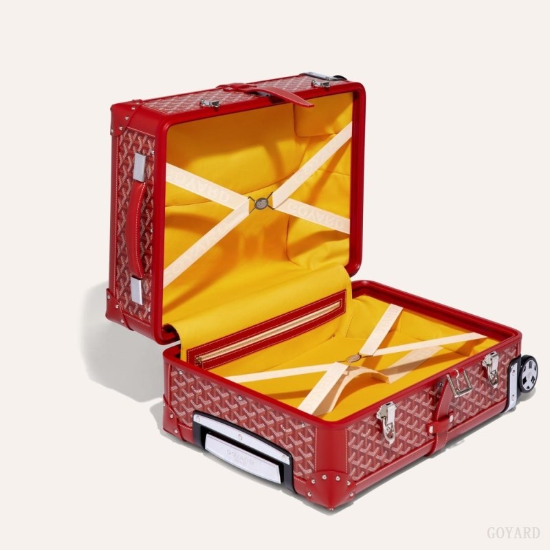 Goyard BOURGET PM TROLLEY CASE Punainen | EDRK9640