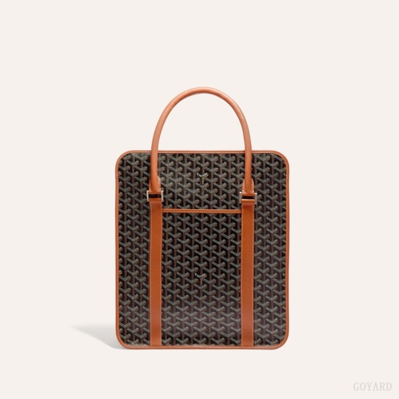 Goyard BOURGOGNE BAG Mustat Ruskea | MDFK0198