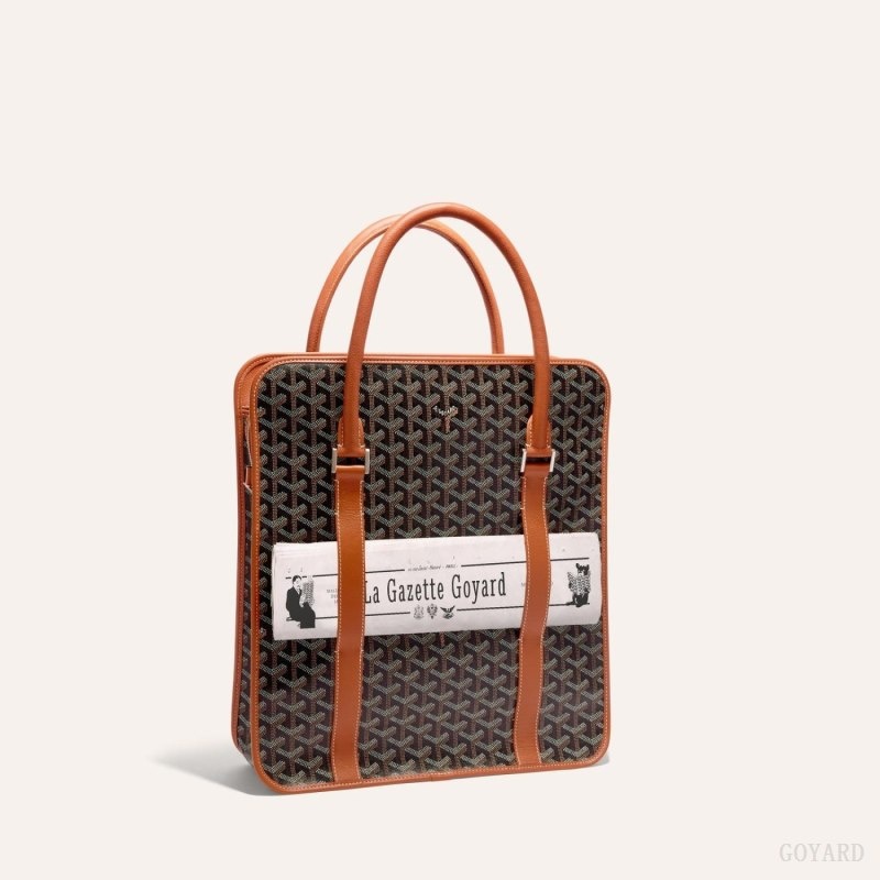 Goyard BOURGOGNE BAG Mustat Ruskea | MDFK0198