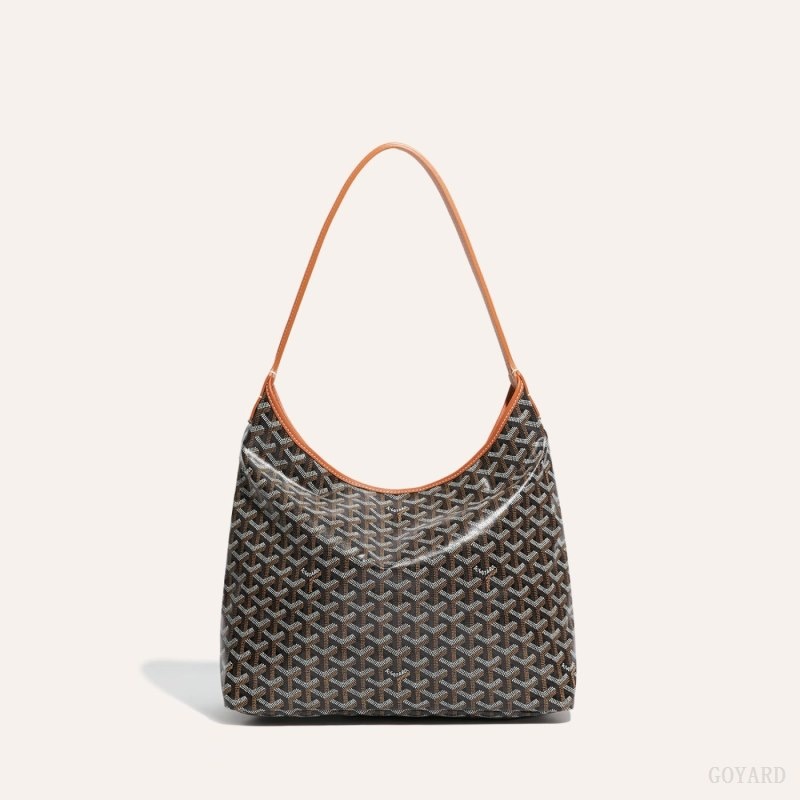 Goyard Bohème Hobo Bag Mustat Ruskea | TGZS4399