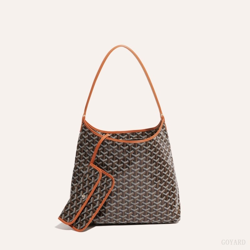 Goyard Bohème Hobo Bag Mustat Ruskea | TGZS4399