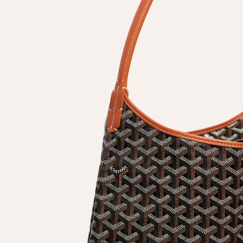 Goyard Bohème Hobo Bag Mustat Ruskea | TGZS4399