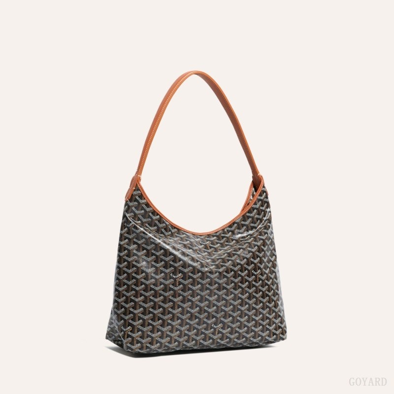 Goyard Bohème Hobo Bag Mustat Ruskea | TGZS4399