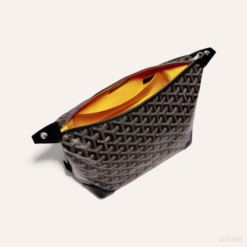 Goyard Bowling 25 Toiletry Bag Mustat | BXNE9260