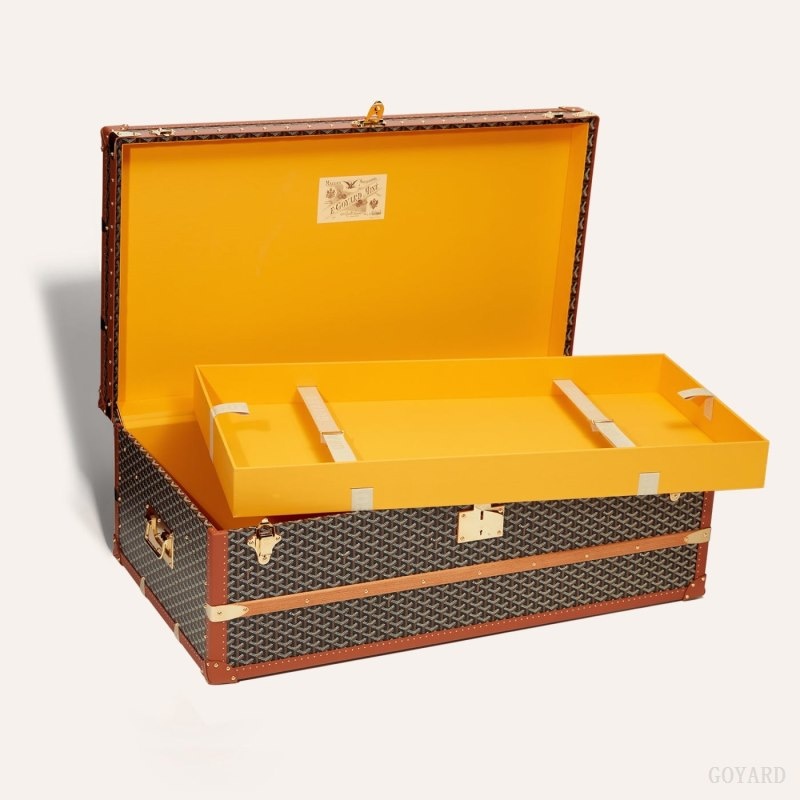 Goyard CABINE TRUNK Mustat Ruskea | LPFT9672