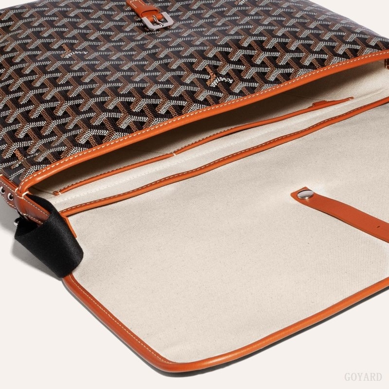 Goyard CAPETIEN MM MESSENGER BAG Mustat Ruskea | VQYY1458