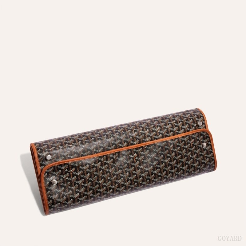 Goyard CARAVELLE 50 SUITCASE Mustat Ruskea | OQLE9426