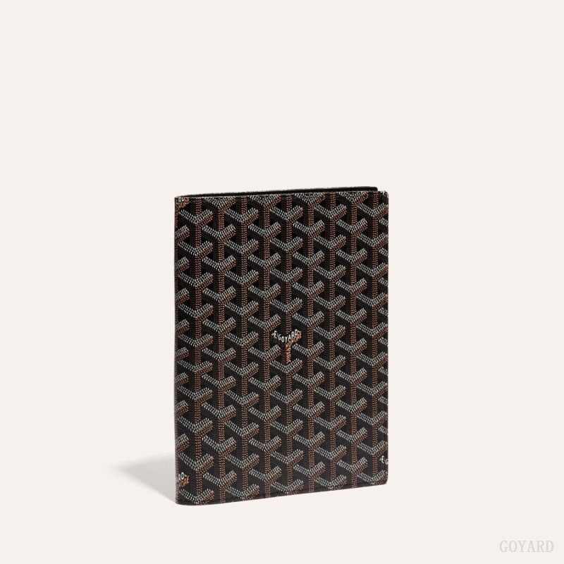 Goyard CASTIGLIONE DOCUMENT COVER Mustat | KXIJ8174