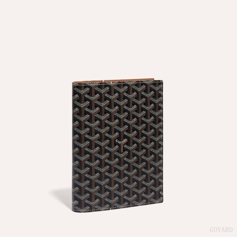 Goyard CASTIGLIONE DOCUMENT COVER Mustat Ruskea | ZPGV4302