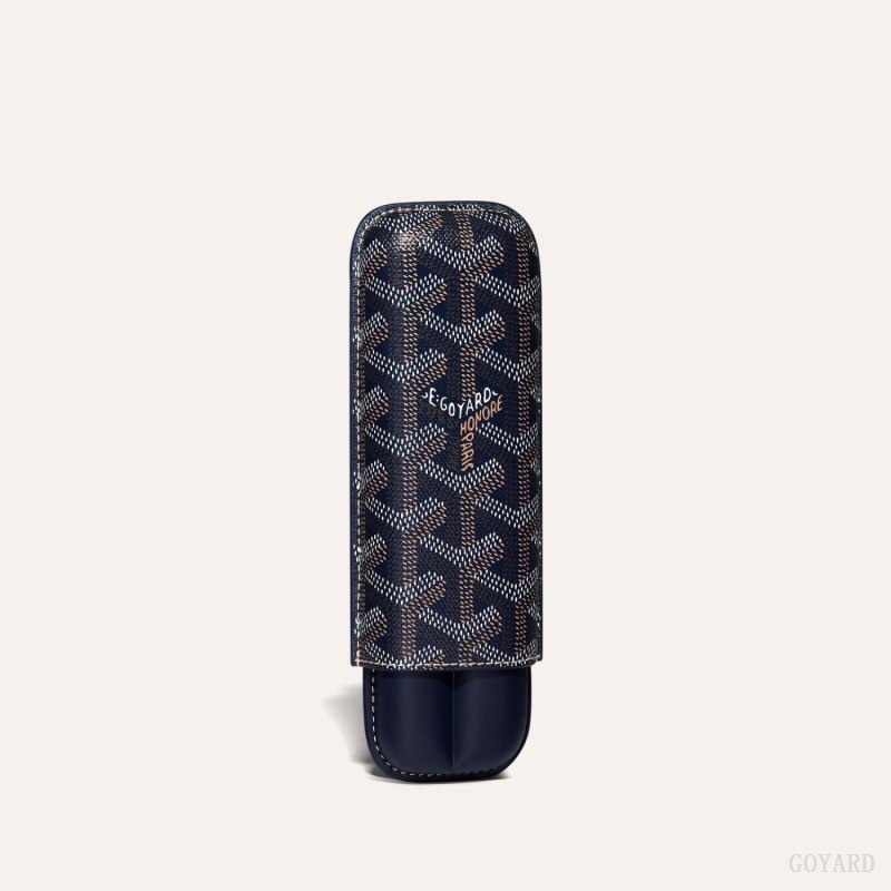 Goyard CHURCHILL 2 CIGAR CASE Laivastonsininen Sininen | XZCA9481