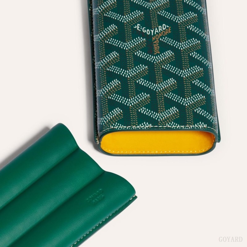 Goyard CHURCHILL 3 CIGAR CASE Vihreä | ZEZJ9149