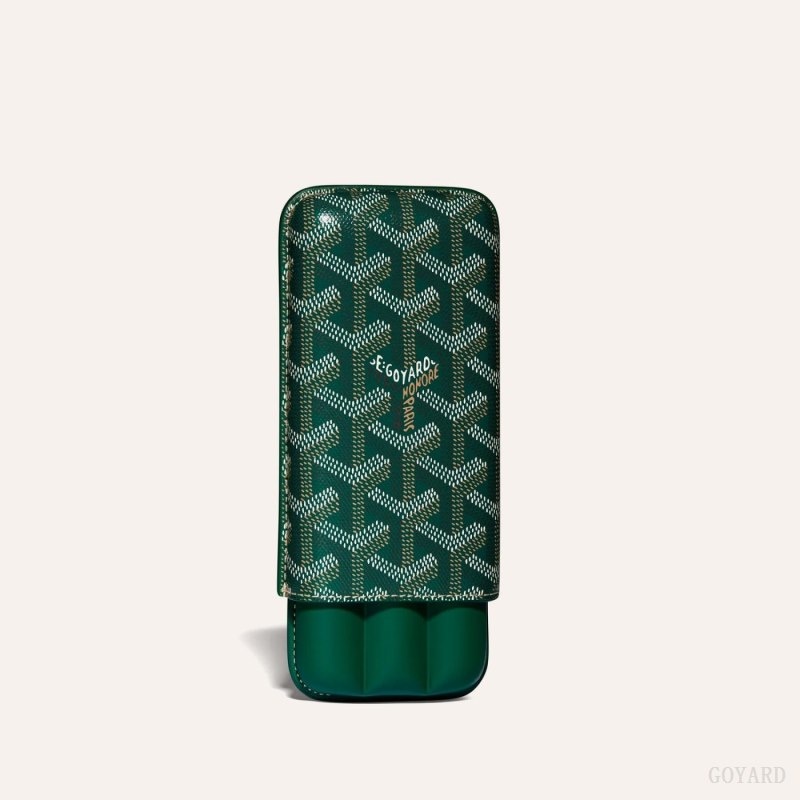 Goyard CHURCHILL 3 CIGAR CASE Vihreä | ZEZJ9149