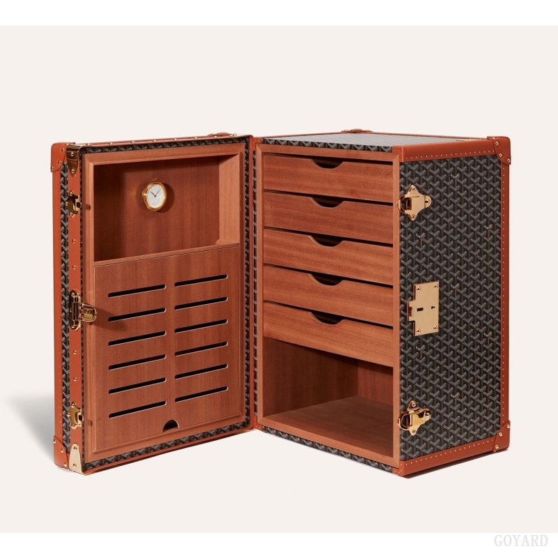 Goyard CIGARES TRUNK Mustat Ruskea | CLEB7370