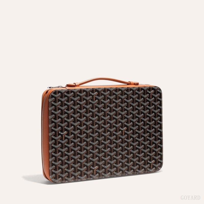 Goyard COMPAGNON UNIVERSEL A4 Mustat Ruskea | VFSP7811