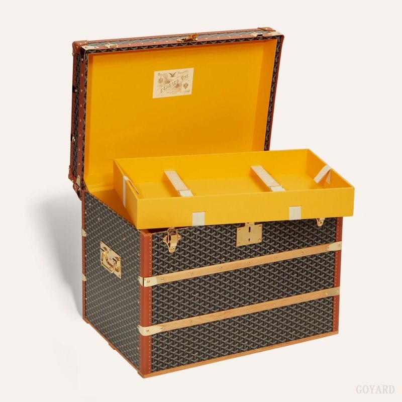 Goyard COURRIER TRUNK Mustat Ruskea | GHWU7780