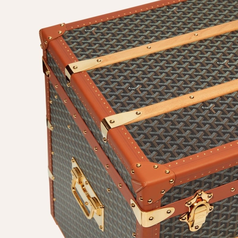 Goyard COURRIER TRUNK Mustat Ruskea | GHWU7780