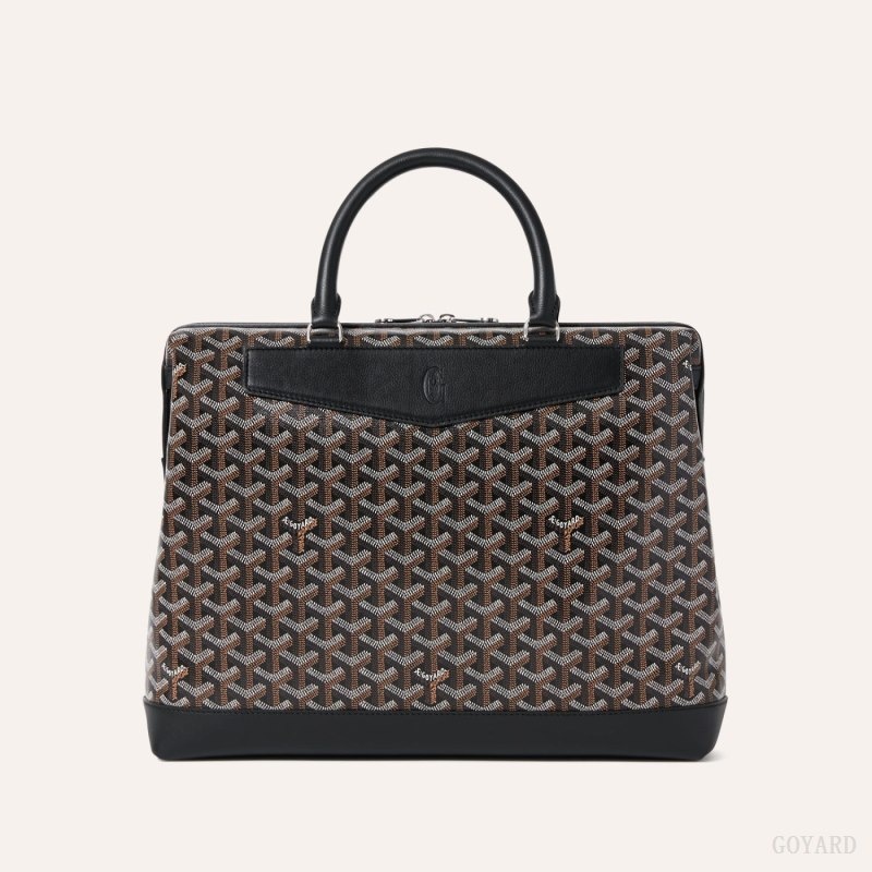 Goyard Cisalpin Document Case Mustat | DPOX5593